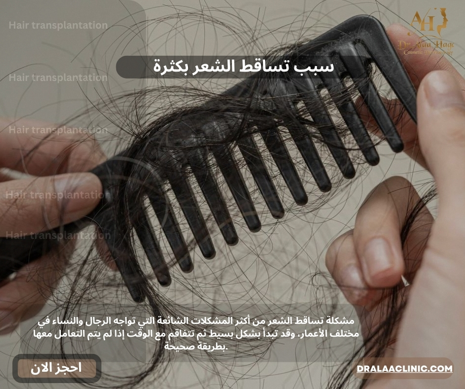 سبب تساقط الشعر بكثرة