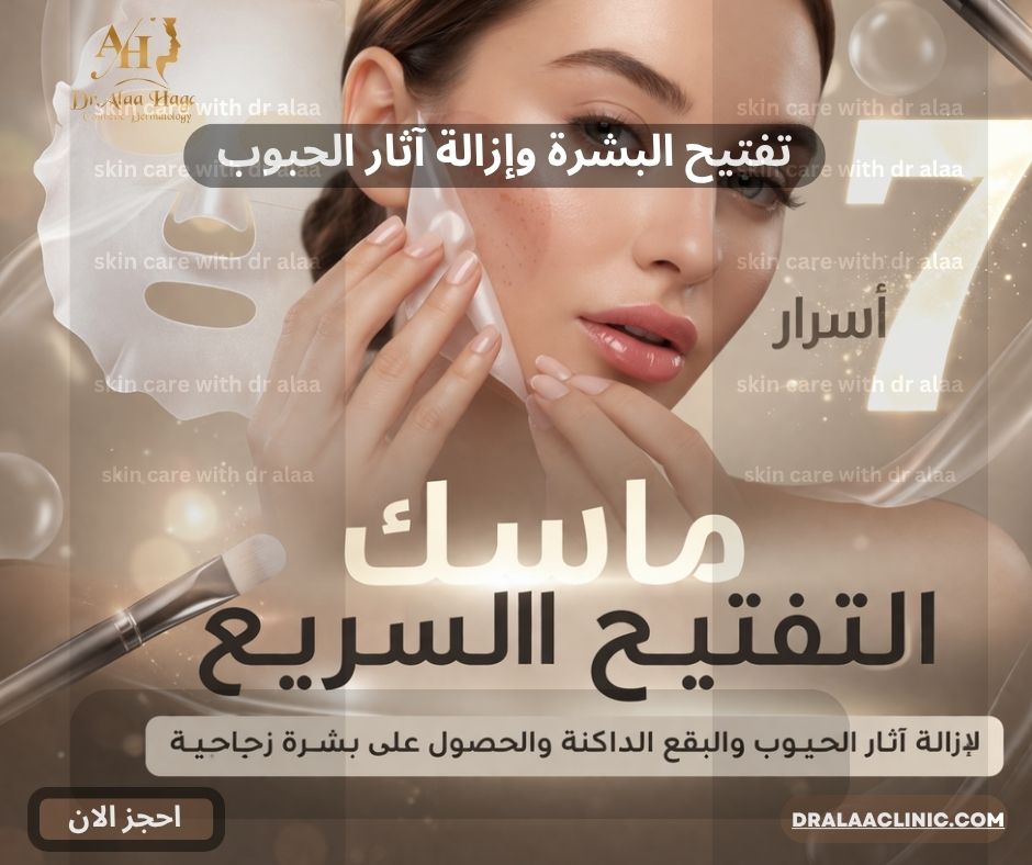 ماسك لتفتيح البشرة وإزالة آثار الحبوب والبقع الداكنة