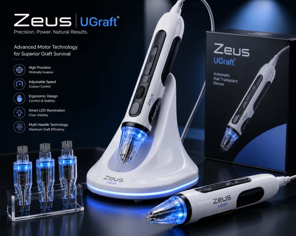 جهاز اقتطاف الشعر Zeus UGraft الأمريكي